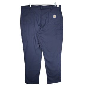Carhartt Dungaree Fit Work Pants sz 44x34 Men Carpeter Blue Cotton Polyester NEW